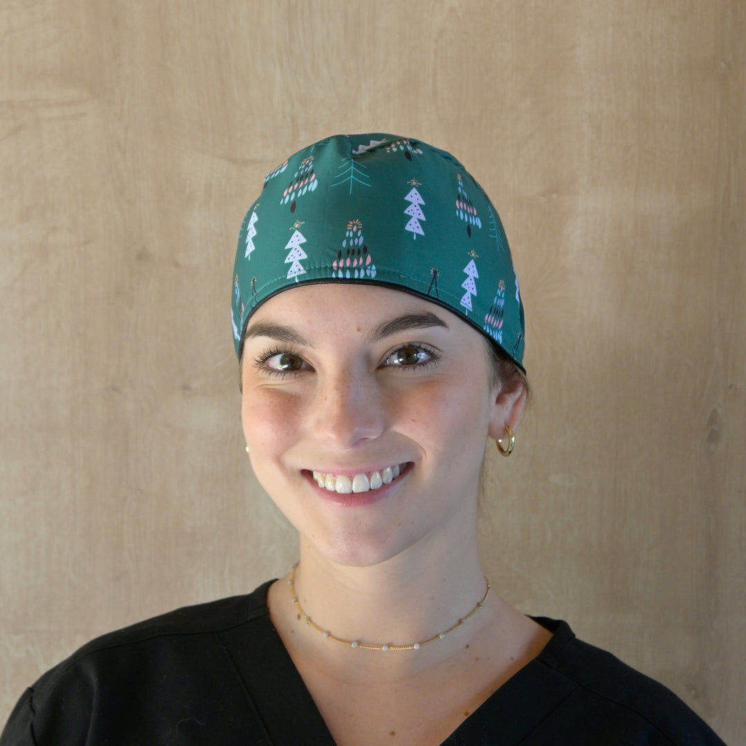 Gorro Quirúrgicos Antifluidos VERDE INVIERNO