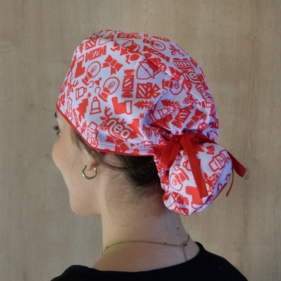 Gorro Quirúrgicos Antifluidos ROJO NAVIDAD