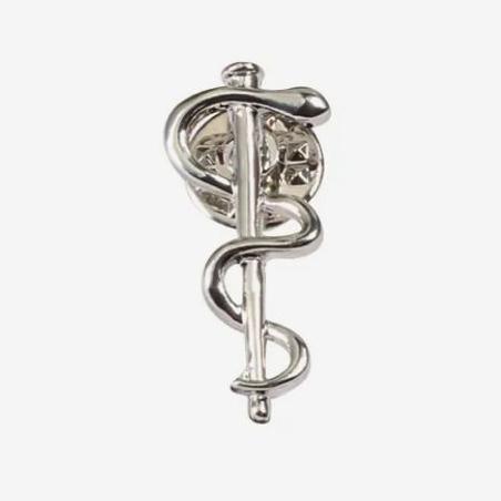 Baston de serpiente plateado