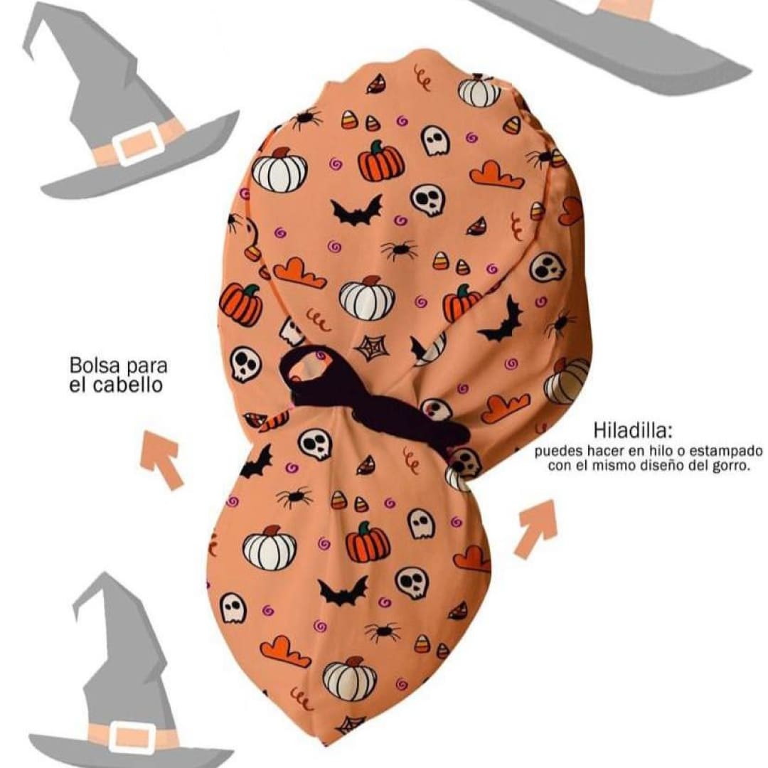 Gorros Quirúrgicos Antifluidos HALLOWEEN