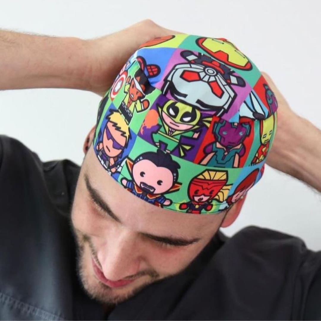Gorros Quirúrgicos Antifluidos SUPER HEROES